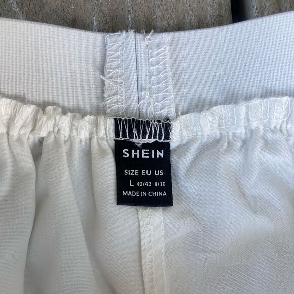 SHEIN Elegant White Floral Skirt Tulle Size Large - Picture 4 of 10